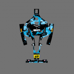 Sticker Monster Edition (Bleu) - Robot de tonte Mammotion LUBA 2