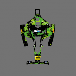 Sticker Monster Edition (Vert) - Robot de tonte Mammotion LUBA 2
