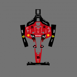Sticker F1 Ferrari Edition - Robot de tonte Mammotion LUBA 2