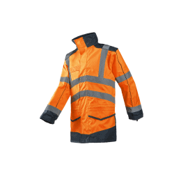 PARKA ETANCHE HV ANFIELD Orange fluo et marine