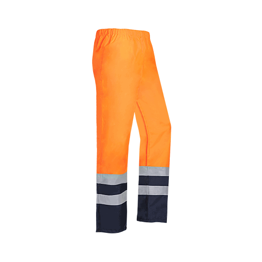 Pantalon de pluie HV NORVILL Orange fluo et marine
