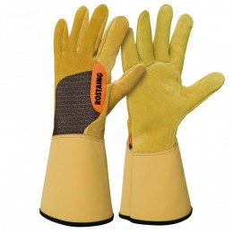 Gants roncier en cuir hydrofuge manchette épineux