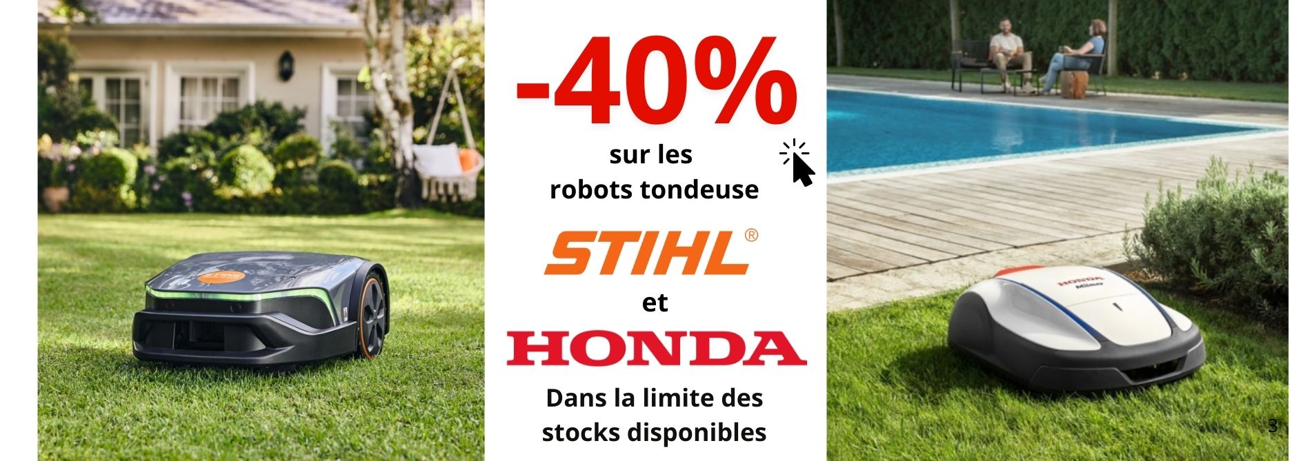 -40% sur les robots tondeuse STIHL et HONDA